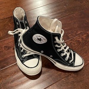 Chuck 70 Vintage Canvas Converse, Black, Great Condition, Men 5.5, Women 7.5